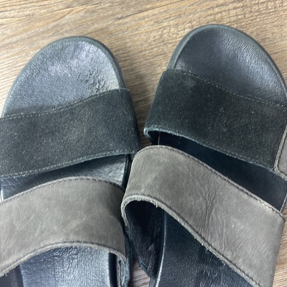 Sorel Women’s Torpeda Slide II Black Leather and SuedeSlip On Sandal,  7.5 - Picture 7 of 10